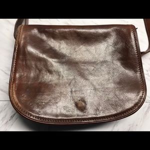 Valentina Genuine Leather Chestnut Brown Crossbody